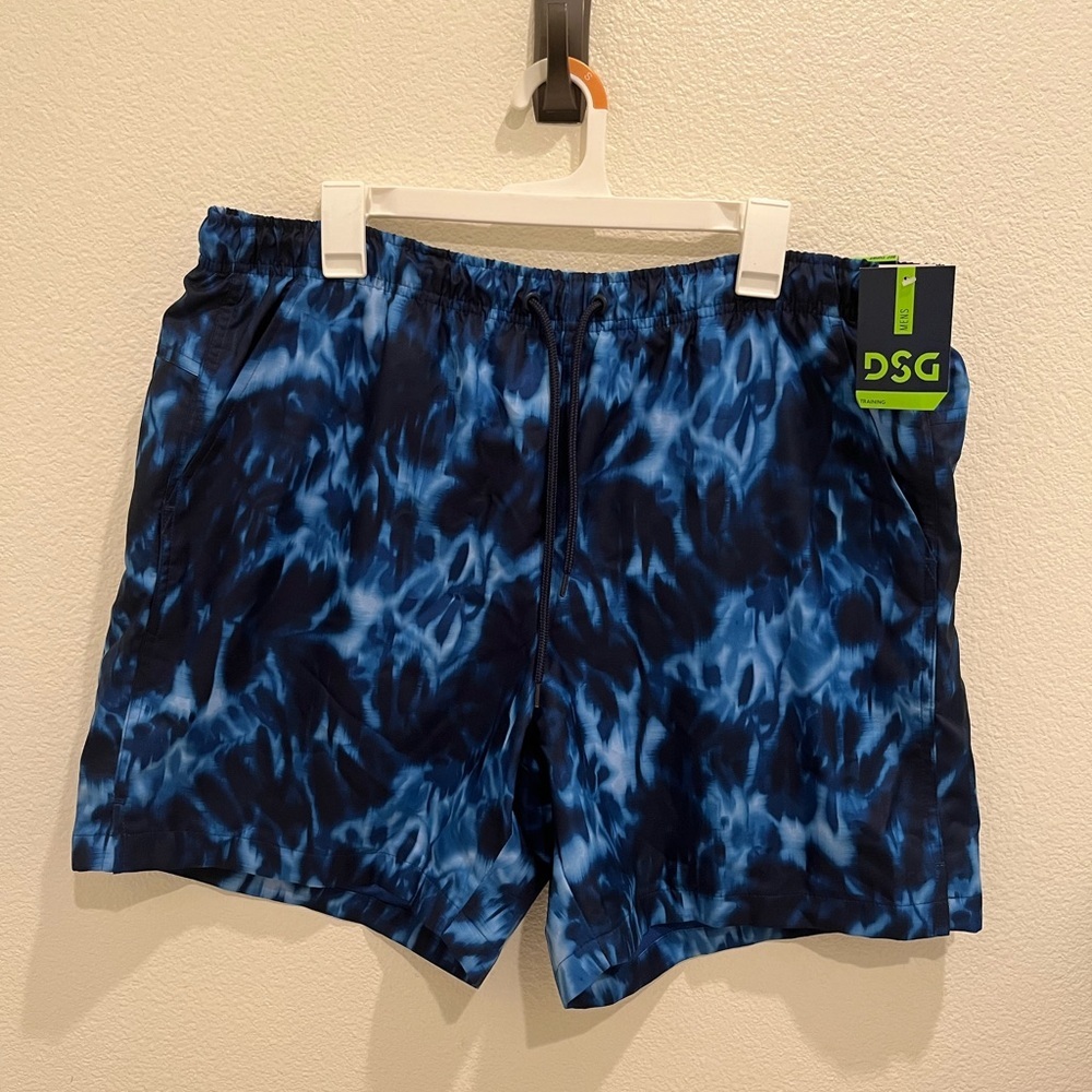 DSG Men’s Blue Tie-Dye Rec Training Shorts – Size XL – NWT​ - Picture 2 of 8